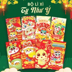 Nguồn hàng sỉ combo 50 Bao Lì Xì Tết Ất Tỵ 2025