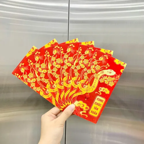 Nguồn hàng sỉ combo 50 Bao Lì Xì Tết Ất Tỵ 2025