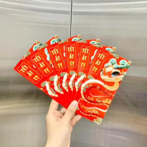 Nguồn hàng sỉ combo 50 Bao Lì Xì Tết Ất Tỵ 2025