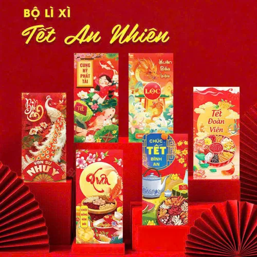 Nguồn hàng sỉ combo 50 Bao Lì Xì Tết Ất Tỵ 2025