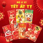Nguồn hàng sỉ combo 50 Bao Lì Xì Tết Ất Tỵ 2025