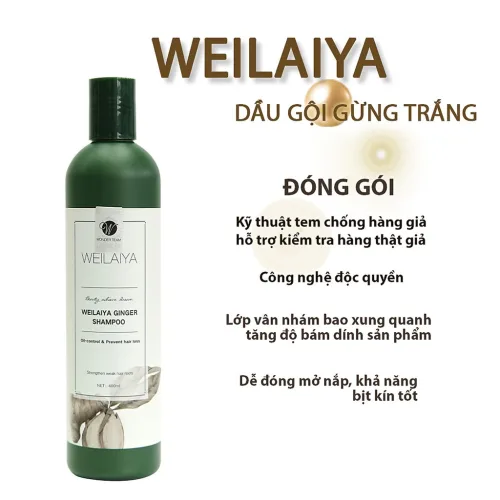 Shop sỉ combo bộ dầu gội xả Weilaiya mọc tóc chiết xuất gừng xả