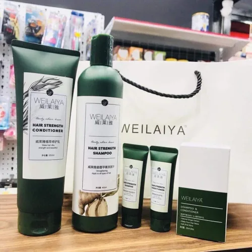 Shop sỉ combo bộ dầu gội xả Weilaiya mọc tóc chiết xuất gừng xả