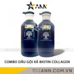 Nơi lấy sỉ combo Dầu Gội Xả Biotin Collagen Màu Xanh Phục Hồi Siêu Cấp Voudioty 500ml