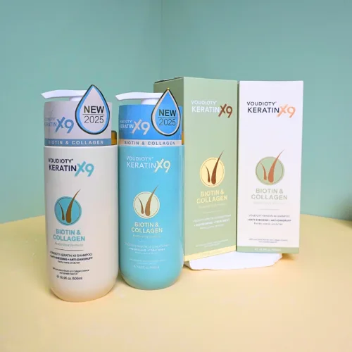 Chỗ sỉ combo Dầu Gội Xả Biotin Collagen Voudioty Keratin x9 - Phiên Bản Mới 2025