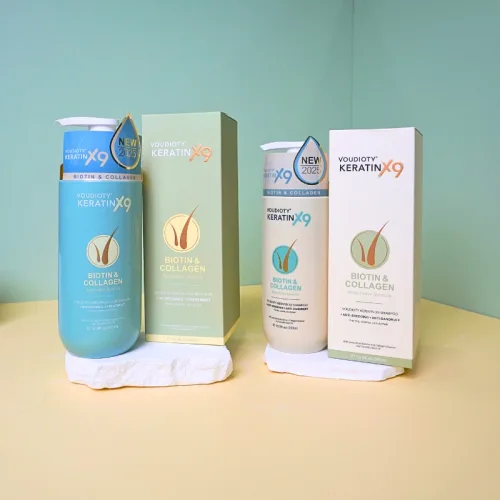 Chỗ sỉ combo Dầu Gội Xả Biotin Collagen Voudioty Keratin x9 - Phiên Bản Mới 2025
