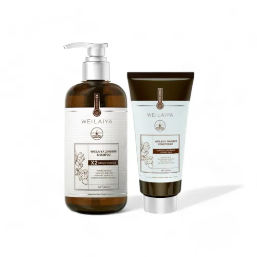 Khám phá Bộ Weilaiya Zingiber X2 Ginger Essence Gội Xả Gừng Nâu thuộc nhóm weilaiya