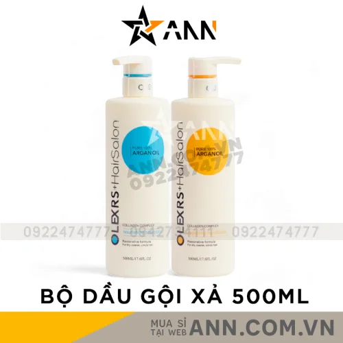 Nguồn hàng sỉ combo Dầu Gội Xả Olexrs Hair Salon Argan Oil 500ml