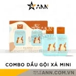 Bộ sản phẩm dầu gội và dầu xả rễ dâu tằm Meeyan Mini