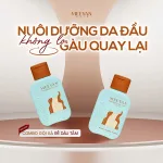 Bộ sản phẩm dầu gội và dầu xả rễ dâu tằm Meeyan Mini