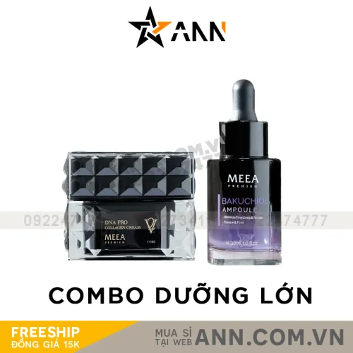 Bộ chăm sóc da Meea Orgin DNA Pro V2 lớn và Bakuchiol Ampoule V2 lớn