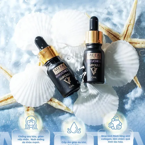 Nguồn hàng sỉ combo Dưỡng Da Face Cá Hồi DNA Pro V2 Mini + Serum Bakuchiol Amploule V2 Mini Meea Origin