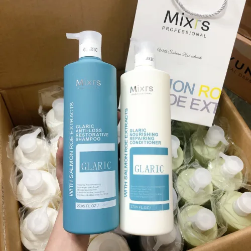 Bộ dầu gội và dầu xả Mixrs màu xanh dương 500ml