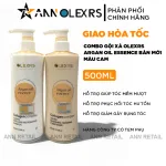 Bộ dầu gội và dầu xả Olexrs Argan Oil Essence màu cam 500ml bản mới 2024