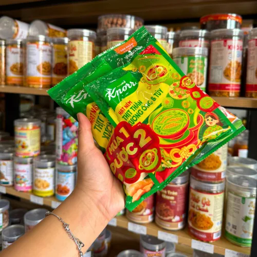 Chỗ sỉ combo Hạt Nêm KNORR 400g (Có tặng kèm gói nhỏ 65g)