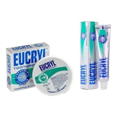 Bộ đôi kem đánh răng và bột đánh răng Eucryl Tooth Powder