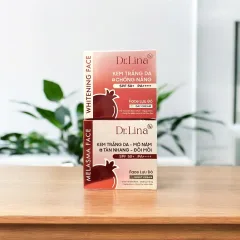 Combo kem dưỡng da mặt ngày đêm Dr.Lina Lựu Đỏ 18g hỗ trợ trắng da, mờ nám