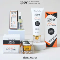 Bộ 3 món 31may: Sữa rửa mặt Hydra Cleanser 100ml, serum căng bóng Acnidrop 10ml và kem nám 16g