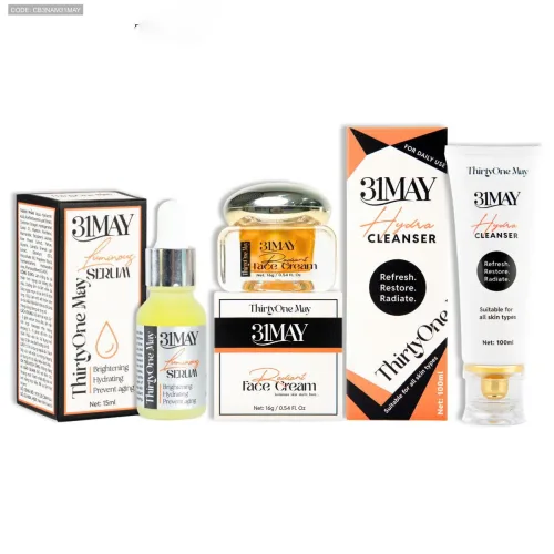 Bộ 3 món 31may: Sữa rửa mặt Hydra Cleanser 100ml, serum căng bóng Acnidrop 10ml và kem nám 16g