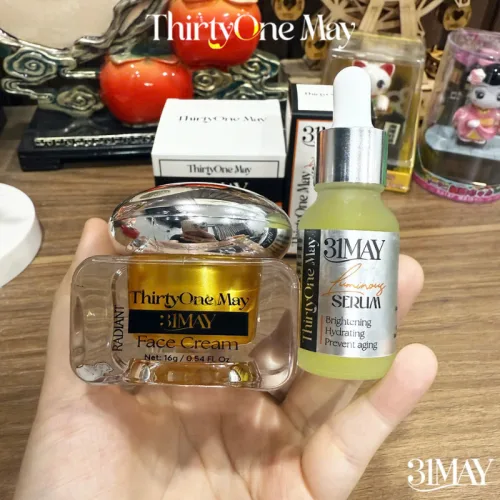 Bộ 3 món 31may: Sữa rửa mặt Hydra Cleanser 100ml, serum căng bóng Acnidrop 10ml và kem nám 16g