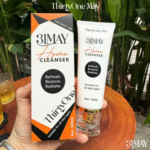 Bộ 3 món 31may: Sữa rửa mặt Hydra Cleanser 100ml, serum căng bóng Acnidrop 10ml và kem nám 16g