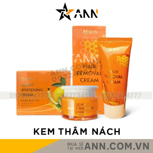 Nơi lấy sỉ combo Kem Tẩy Lông + Kem Thâm Nách MQ Skin Sâm Chanh Mật