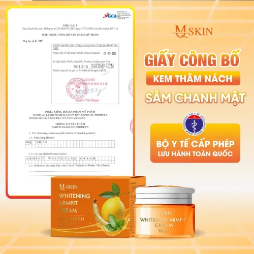 Nơi lấy sỉ combo Kem Tẩy Lông + Kem Thâm Nách MQ Skin Sâm Chanh Mật