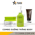 MQ Skin Nature Whitening Body 150gr – Bộ kem ủ trắng và kem body dưỡng trắng sữa dừa, tặng tẩy tế bào chết cà phê