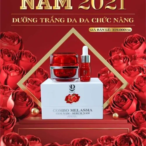 Nguồn hàng sỉ combo Lựu Đỏ Kem Nám Melasma Và Serum Giảm Nám MD Beauty