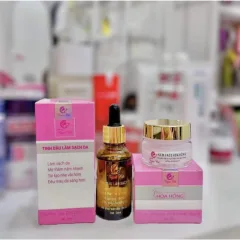Combo Ngọc Nữ Kem Face Hoa Hồng 15g và Serum 30ml