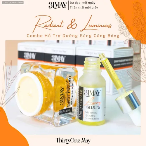 Bộ đôi 31May: Kem Face Nám Radiant 16g và Serum Luminous 15ml