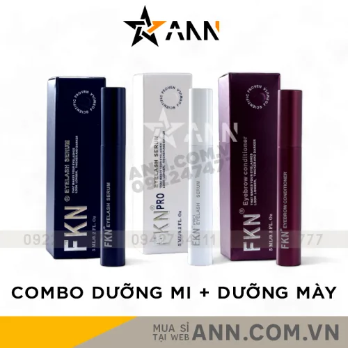 Chỗ sỉ combo Serum Dưỡng Mi Ngày Đêm Và Serum Dưỡng Mày FKN Pro 5ml