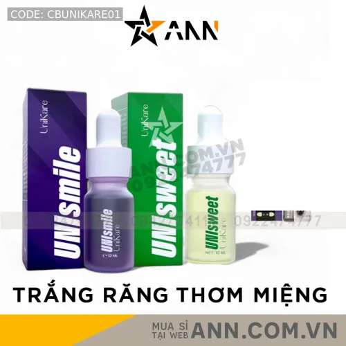 Bộ 2 serum Unismile và Unisweet dung tích 10ml
