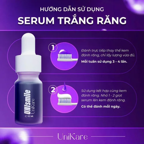 Bộ 2 serum Unismile và Unisweet dung tích 10ml