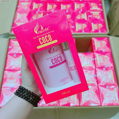 Bộ Charme Coco sữa tắm hương nước hoa 500ml và nước hoa 10ml