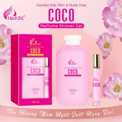 Bộ Charme Coco sữa tắm hương nước hoa 500ml và nước hoa 10ml
