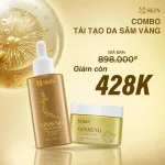 Bộ Serum 80ml và Bột Rửa Mặt Sâm Vàng MQ Skin