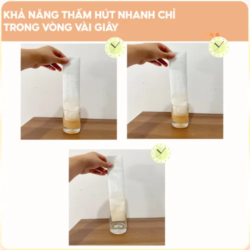 Khăn lau đa năng Top Gia dạng cuộn 100 tờ, siêu dai