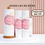 Khăn lau đa năng Top Gia dạng cuộn 100 tờ, siêu dai