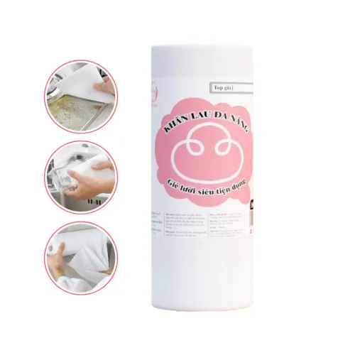 Khăn lau đa năng Top Gia dạng cuộn 100 tờ, siêu dai