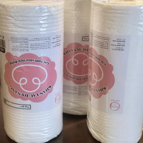 Khăn lau đa năng Top Gia dạng cuộn 100 tờ, siêu dai