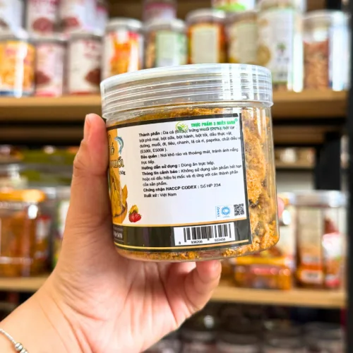 Da cá trứng muối Mini thơm ngon đóng hộp Pet 150g