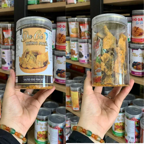 Shop sỉ da Cá Trứng Muối Thơm Ngon 200g - Hộp Pet