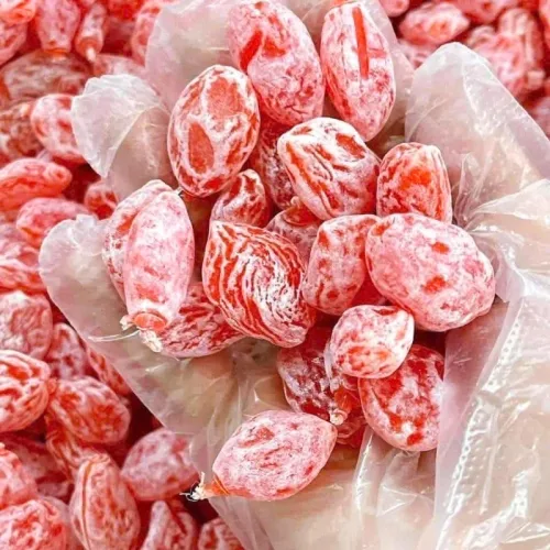 Nơi lấy sỉ ô Mai Đào Hồng Thơm Ngon 500g Hộp