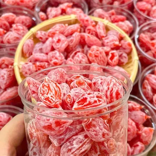 Nơi lấy sỉ ô Mai Đào Hồng Thơm Ngon 500g Hộp