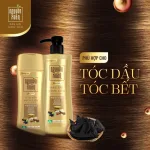 Dầu gội dược liệu Nguyên Xuân Bồng Bềnh màu kem, chai 250ml