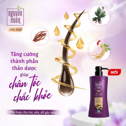 Nơi lấy sỉ dầu Gội Dược Liệu Nguyên Xuân Chắc Khỏe Cho Tóc Yếu 450ml - Màu Tím