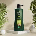 Dầu gội dược liệu Nguyên Xuân xanh lá đậm 450ml - 520g cho tóc hư tổn