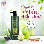 Dầu gội dược liệu Nguyên Xuân xanh lá đậm 450ml - 520g cho tóc hư tổn
