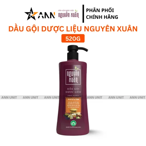Dầu Gội Dược Liệu Nguyên Xuân Cho Tóc Thường 450ml - Chai Đỏ